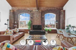 Large Industrial Style 2 Bedroom Apartment Short Term Rental & Flexible Renting Canary Wharf With Free WiFi